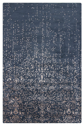 Rupec Contemporary Area Rug, Navy and Beige, 5'x7'6"