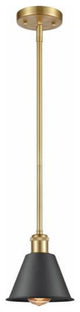 Innovations 516-1S-SG-M8-BK 1-Light Mini Pendant, Satin Gold