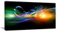 Waves of Music Fractal Design, Abstract Canvas Wall Art Print, 32"x16"