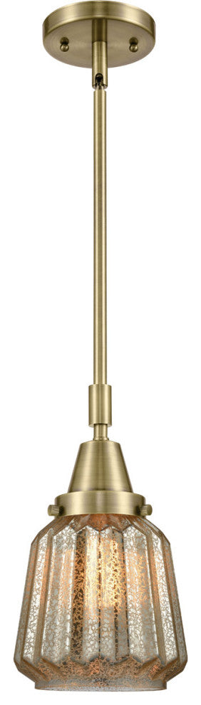 Innovations Lighting 447-1S-AB-G146-LED Chatham 1 Light 6" Mini Pendant