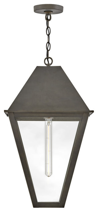 Hinkley Endsley Large Hanging Lantern, Blackened Brass