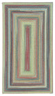 Capel Portland Medium Blue 0346_400 Braided Rugs - 27" X 48" Concentric Rectangl