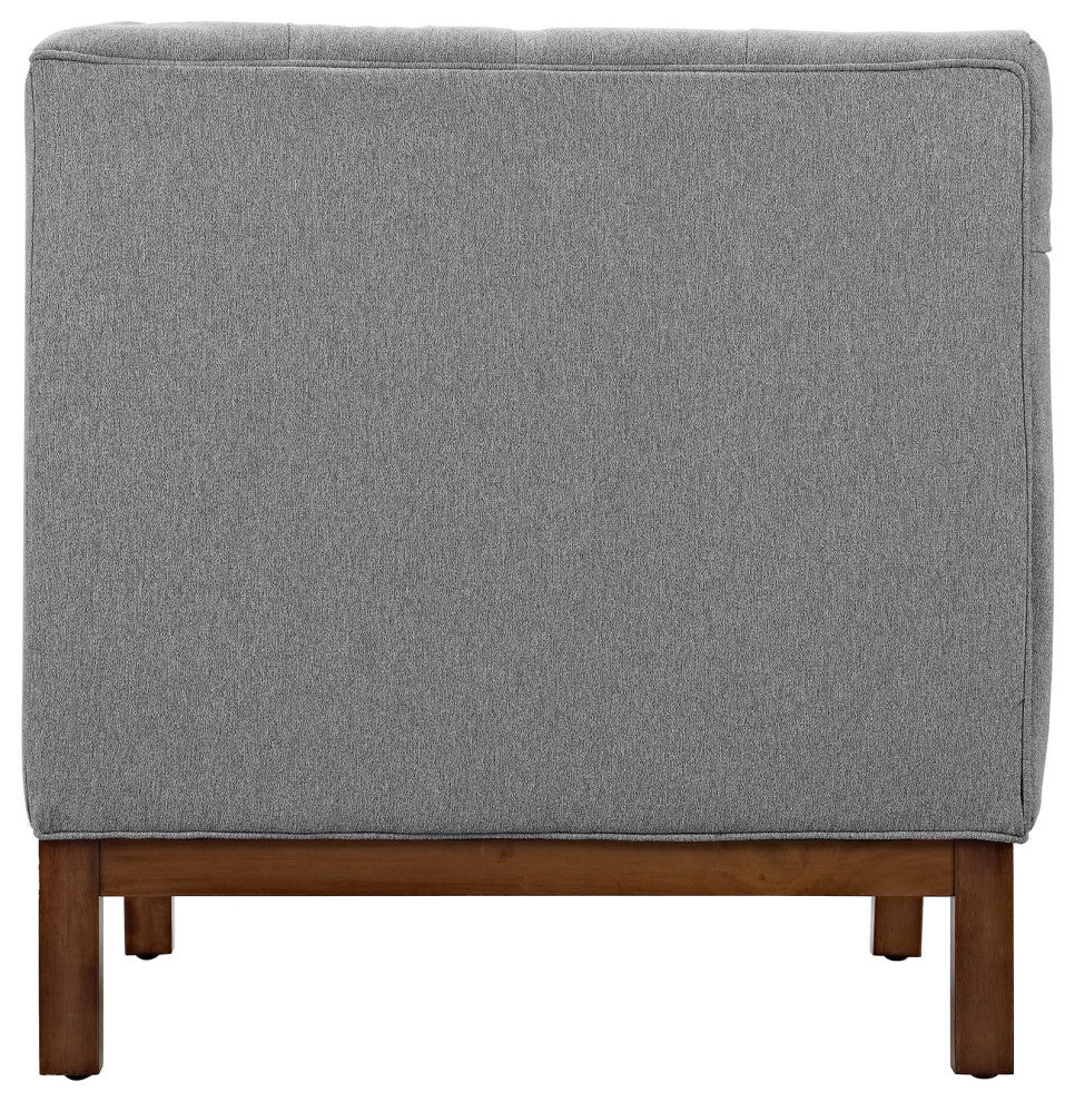 Modern Expectation Gray Panache Living Room Set Upholstered Fabric, 3-Piece Set