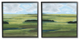 Rustic Green Valley Trees ,12 x 12