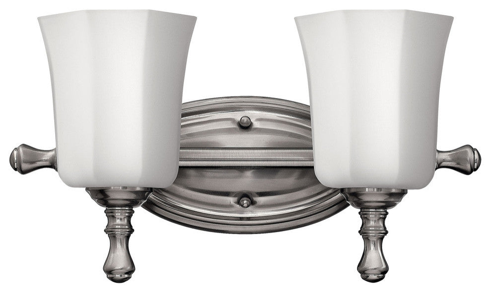 Hinkley Shelly Bath 2-Light Vanity, Brushed Nickel