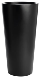 Sonoma Tall Cylinder Planter, Black, 13"x26"