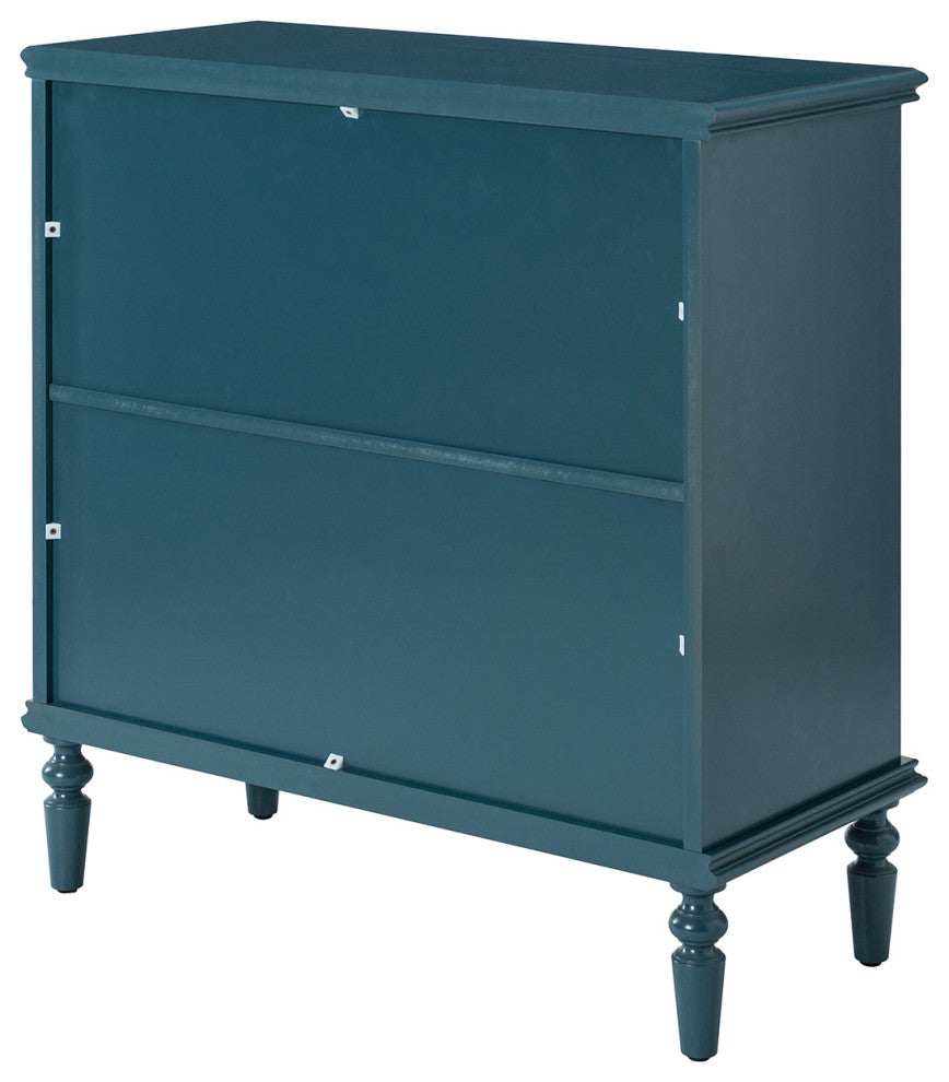 32" Tall 2-Door Accent Cabinet, Blue