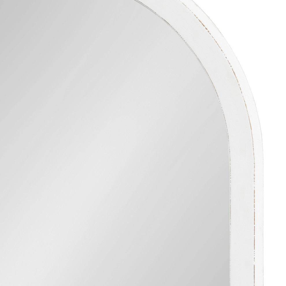 Hartman Wood Framed Arch Wall Mirror, White 20x30