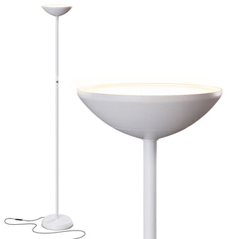 Brightech SkyLite LED Torchiere Floor Lamp "“ Bright for Reading, White