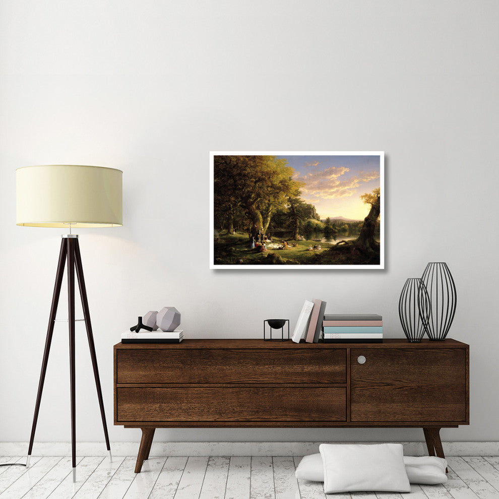 "The Pic-Nic, 1846" Digital Paper Print by Thomas Cole, 42"x28"