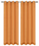 Tweed Drapery Curtain Panels with Grommets, Turmeric