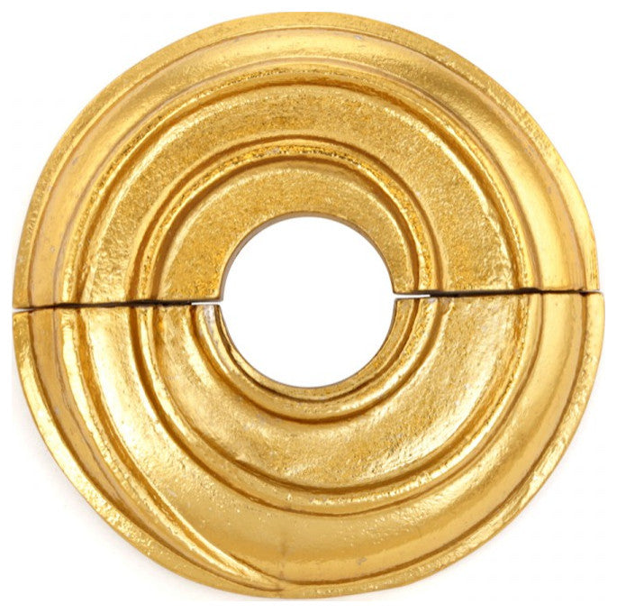 Spiral Radiator Flange BRASS Lacquered 1/2" (IPS) pipe 7/8" inside dia
