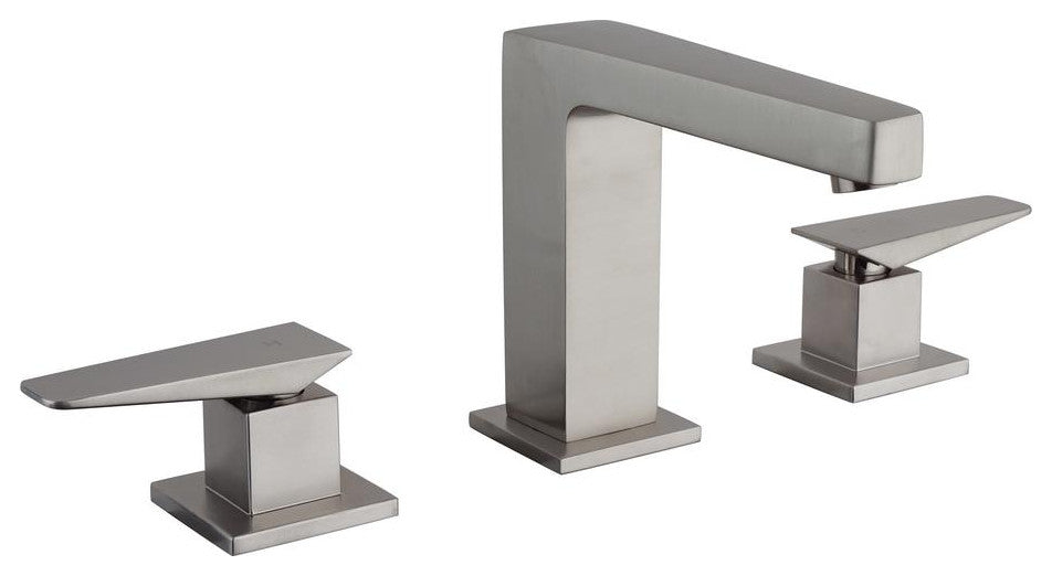 Latoscana QUPW214 Widespread Lavatory Faucet With  Lever Handles, Brushed Nickel