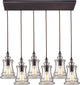 Elk Lighting 60042-6RC Menlow Park Pendant Light