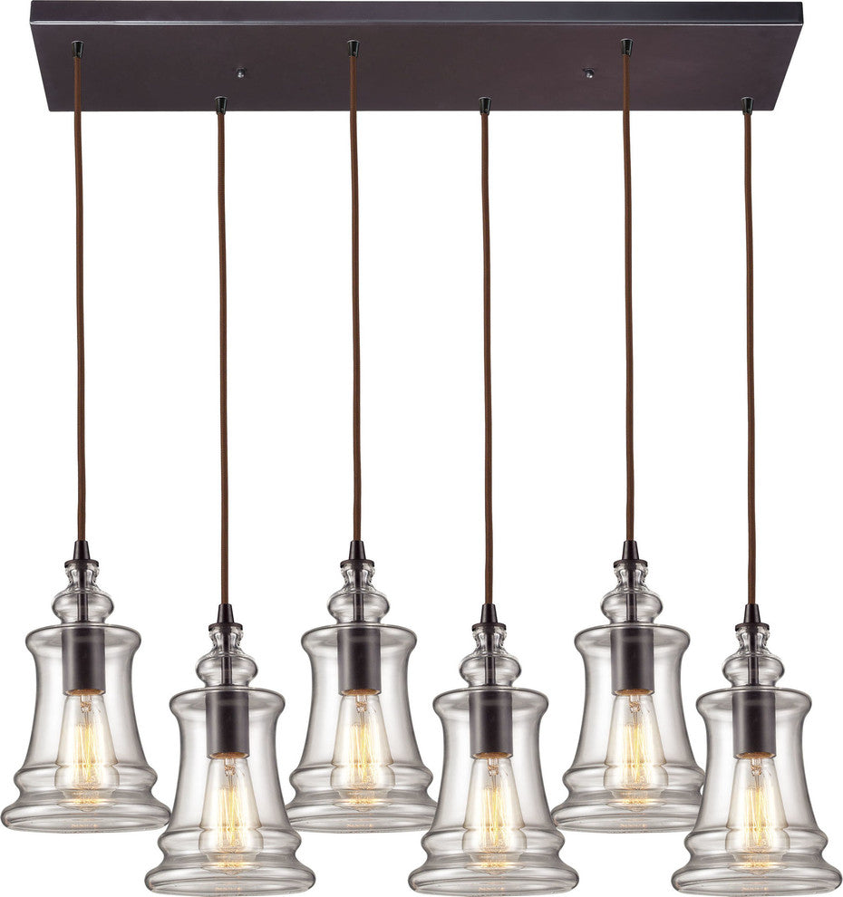 Elk Lighting 60042-6RC Menlow Park Pendant Light