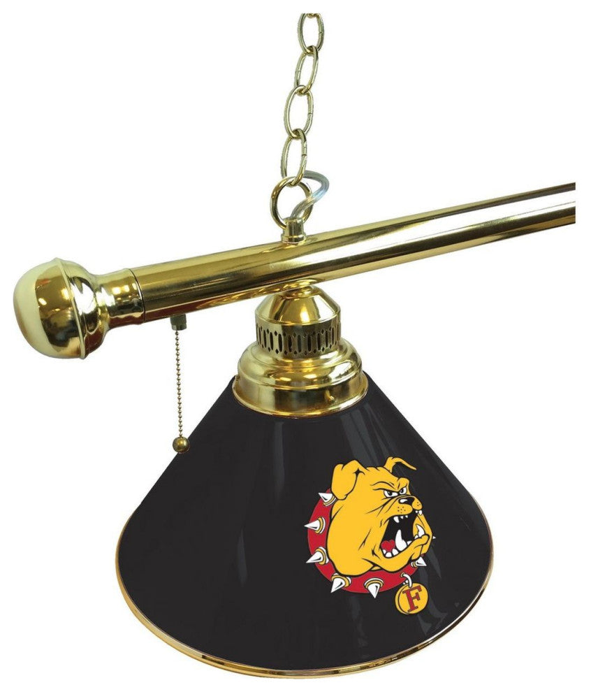 Holland Ferris State 3-Shade Billiard Light - Brass Fixture