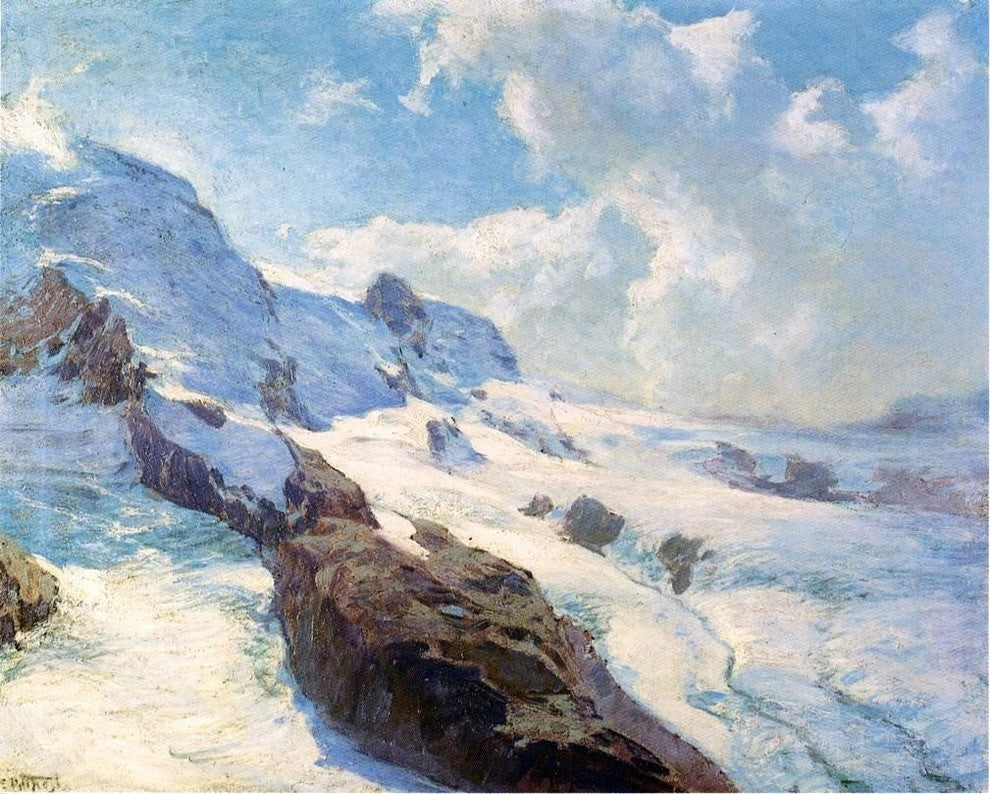 Edward Potthast In Cloud Regions, Gallery Wrapped Canvas Print, 20"x25"