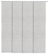 Adjustable Sliding Panel Track Blind 45.8"-86" W x 96" L, Classic, Marble