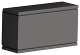 WAC Lighting Rubix LED Outdoor Rectangular Wall Light, Black