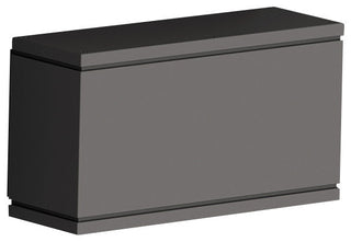 WAC Lighting Rubix LED Outdoor Rectangular Wall Light, Black