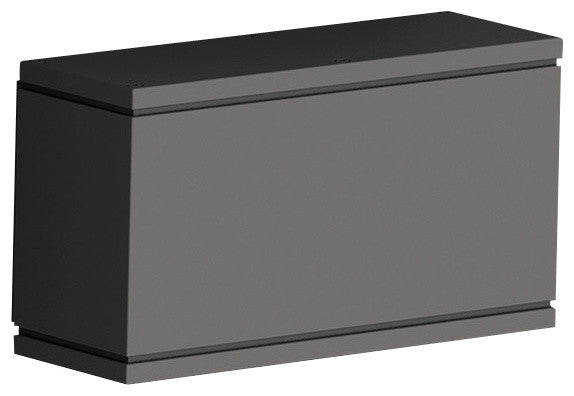WAC Lighting Rubix LED Outdoor Rectangular Wall Light, Black