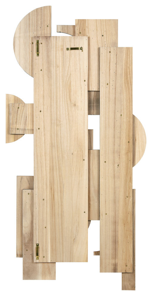 "Amber Embraces I" Hand Made Wood Abstracts Wall Art, Ap-101b-4824-01