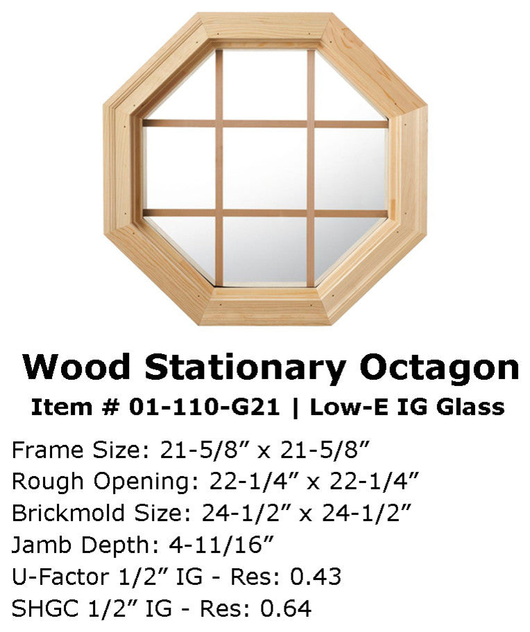 Cabin Light 4 Season Wood Window With Grille, Low-E Insulated Glass