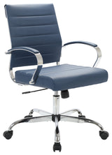 LeisureMod Benmar Leather Office Chair