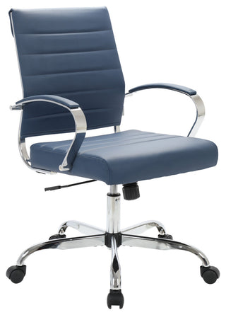 LeisureMod Benmar Leather Office Chair
