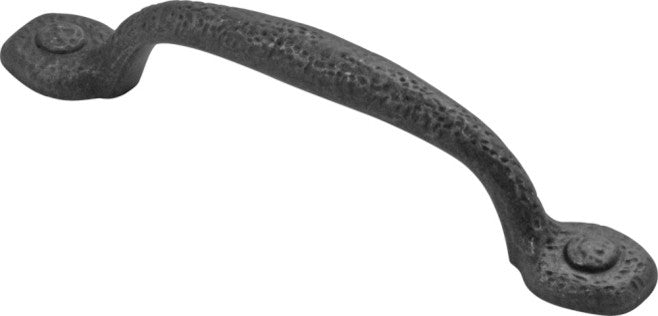 Belwith Hickory 96mm Refined Rustic Black Iron Cabinet Pull P3000-BI Hardware