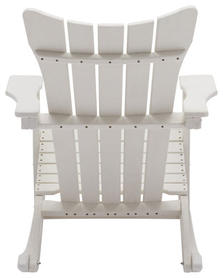 Outdoor Adirondack Rocking Chair, White
