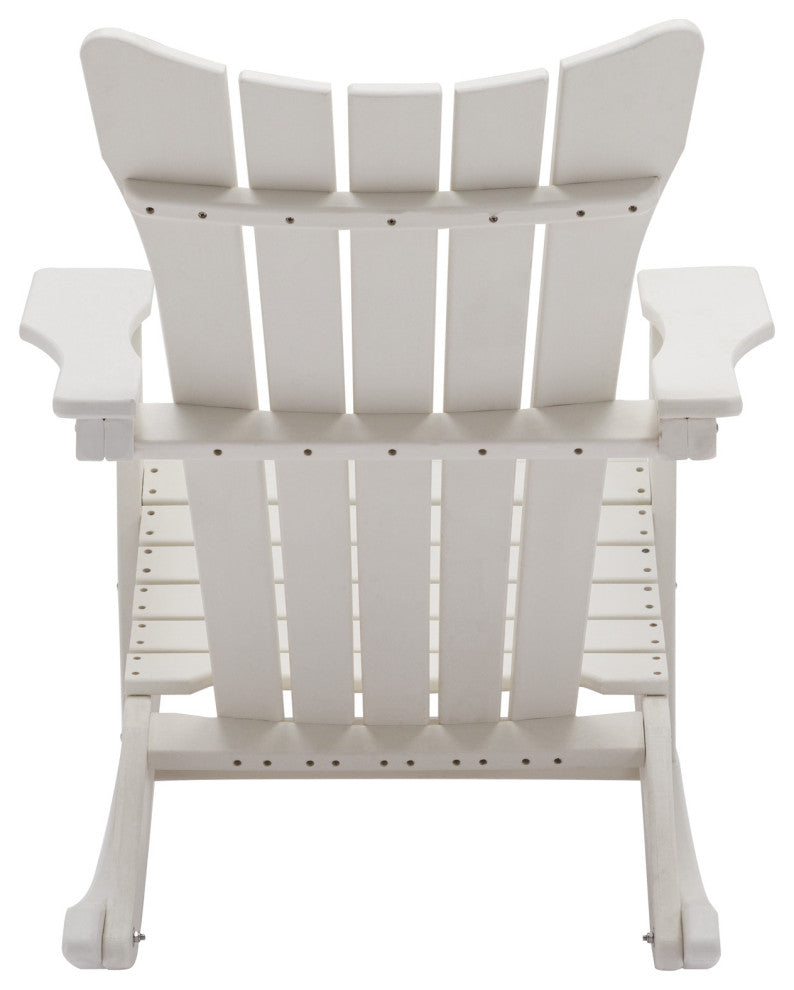 Outdoor Adirondack Rocking Chair, White