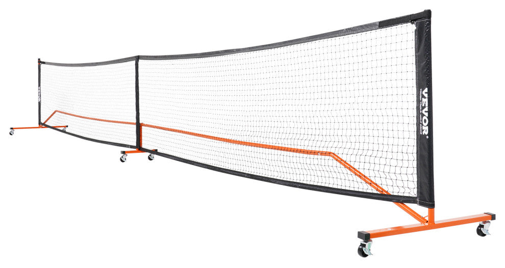 VEVOR 22FT Regulation Size Portable Pickleball Net System with Balls Wheels