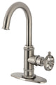 Kingston Brass KSD850.RKZ Wendell 1.8 GPM 1 Hole Bar Faucet - - Brushed Nickel