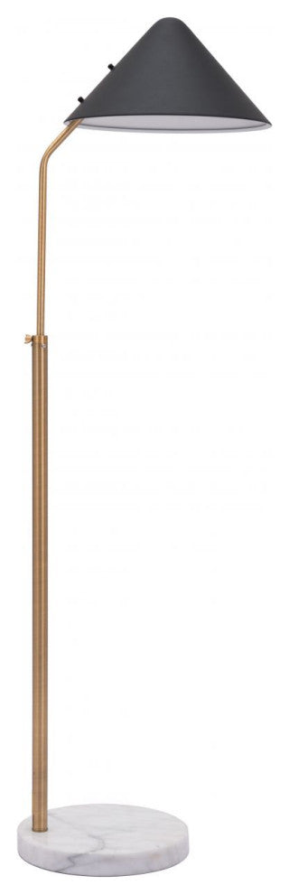 Pike Floor Lamp Black & White