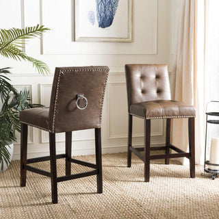 Safavieh Nikita Counter Stool, Brown/Espresso