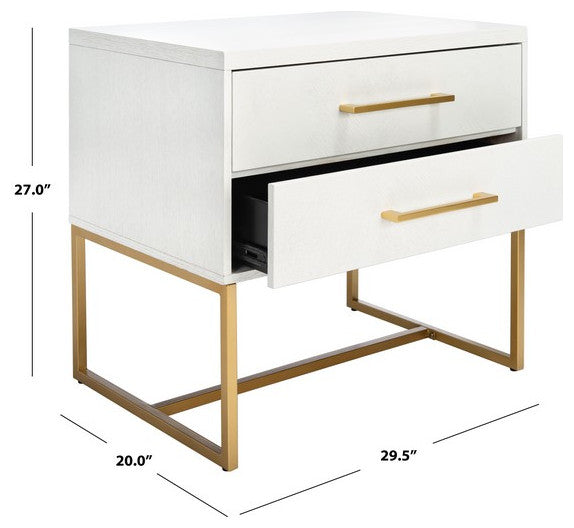 Safavieh Estelle Nightstand, White