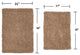 Fantasia Bath Rug Bath Rug Set, Machine Wash, 2-Piece Set, Linen