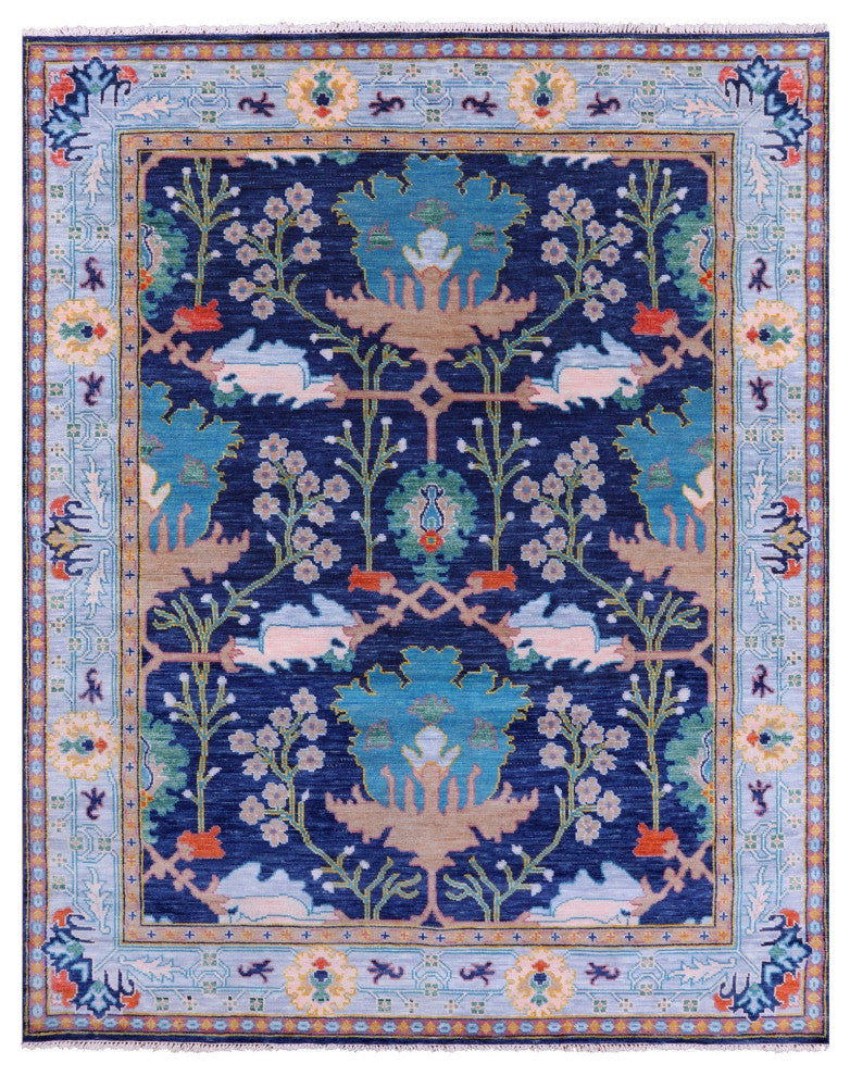 Turkish Oushak Hand-Knotted Rug 8' 3" X 10' 3" - Q15957