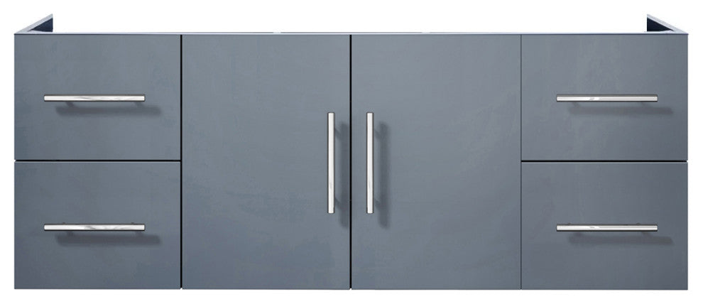 Geneva Transitional Dark Grey 48" Vanity Cabinet Only