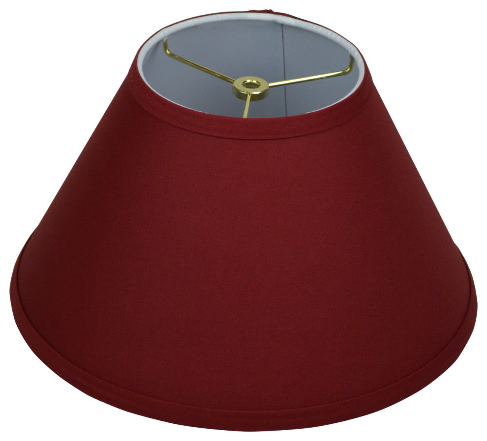 Fenchel Shades 6"x13"x8" Brass Spider Attachment Empire Lamp Shade, Linen Brick