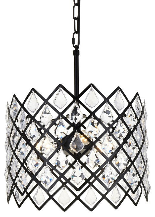 Lyla 13" Pendant, Black
