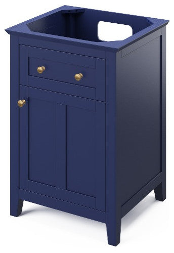 Chatham Traditional 24" Hale Blue Single Sink Vanity, Black Granite Vanity Top