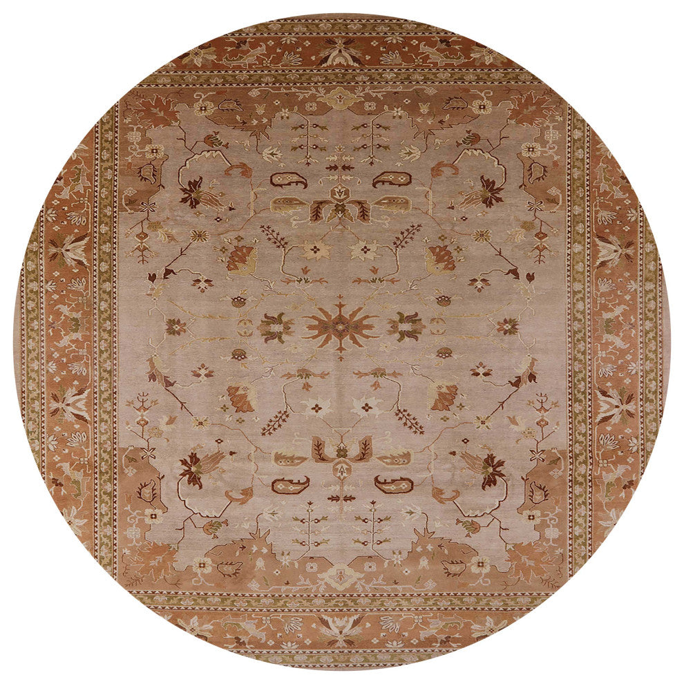 Ahgly Company Indoor Round Mid-Century Modern Area Rugs, 7' Round