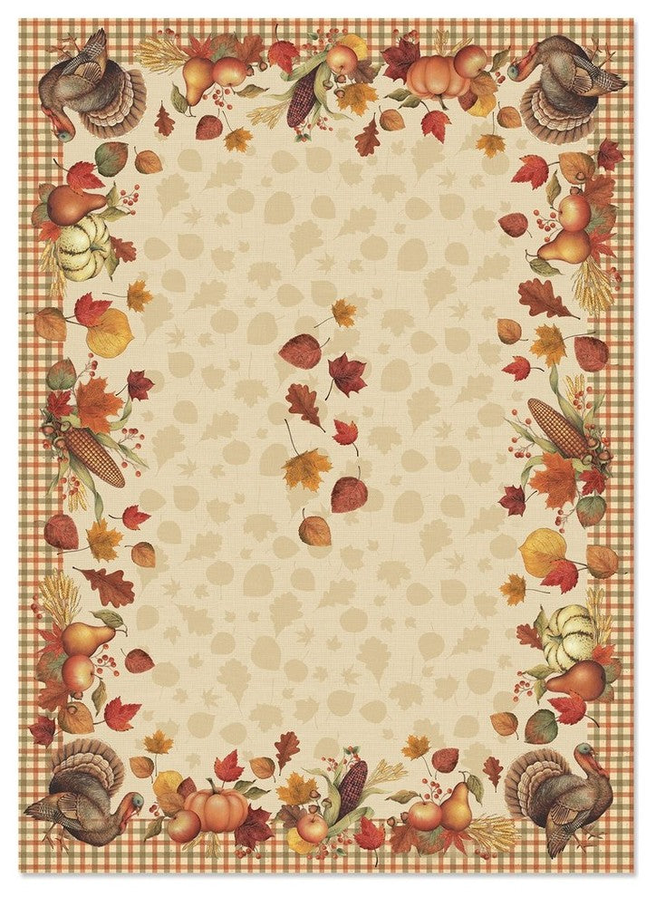 Laural Home Bountiful Harvest 70" X 144" Tablecloth