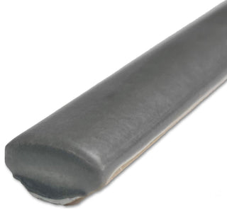 Coco Demi-Bullnose Matte Black Hat Ceramic Wall Trim