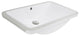 Nantucket Sinks UM-2112-W Rectangle Undermount Ceramic Vanity Sink In White