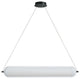 Peri Horizontal Pendant, 36W, Matte Black, Clear Acrylic Diffuser
