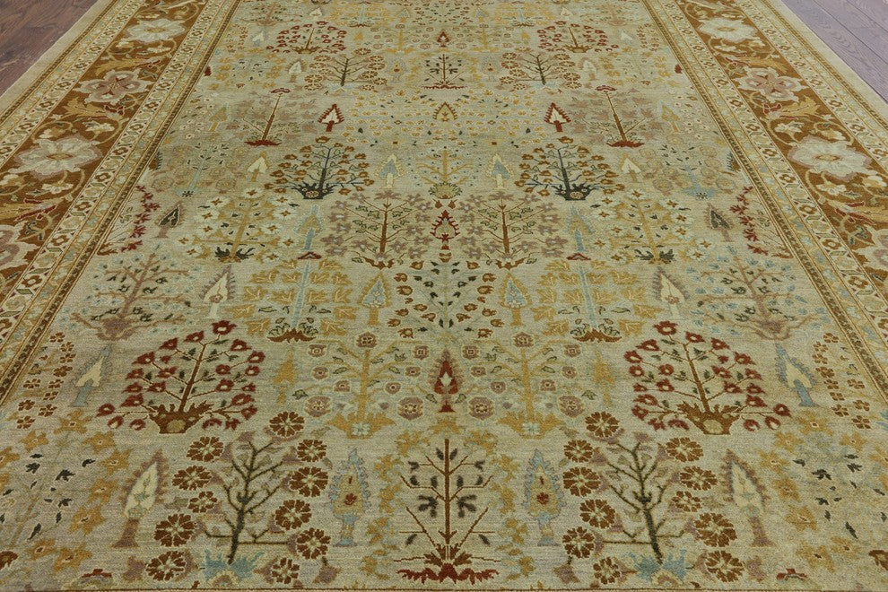 Hand Knotted Peshawar Oriental Area Rug 9'x12', W1953