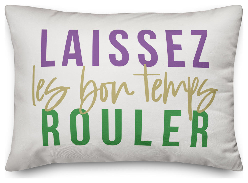 Laissez Les Bon Temps Rouler 14x20 Spun Poly Pillow